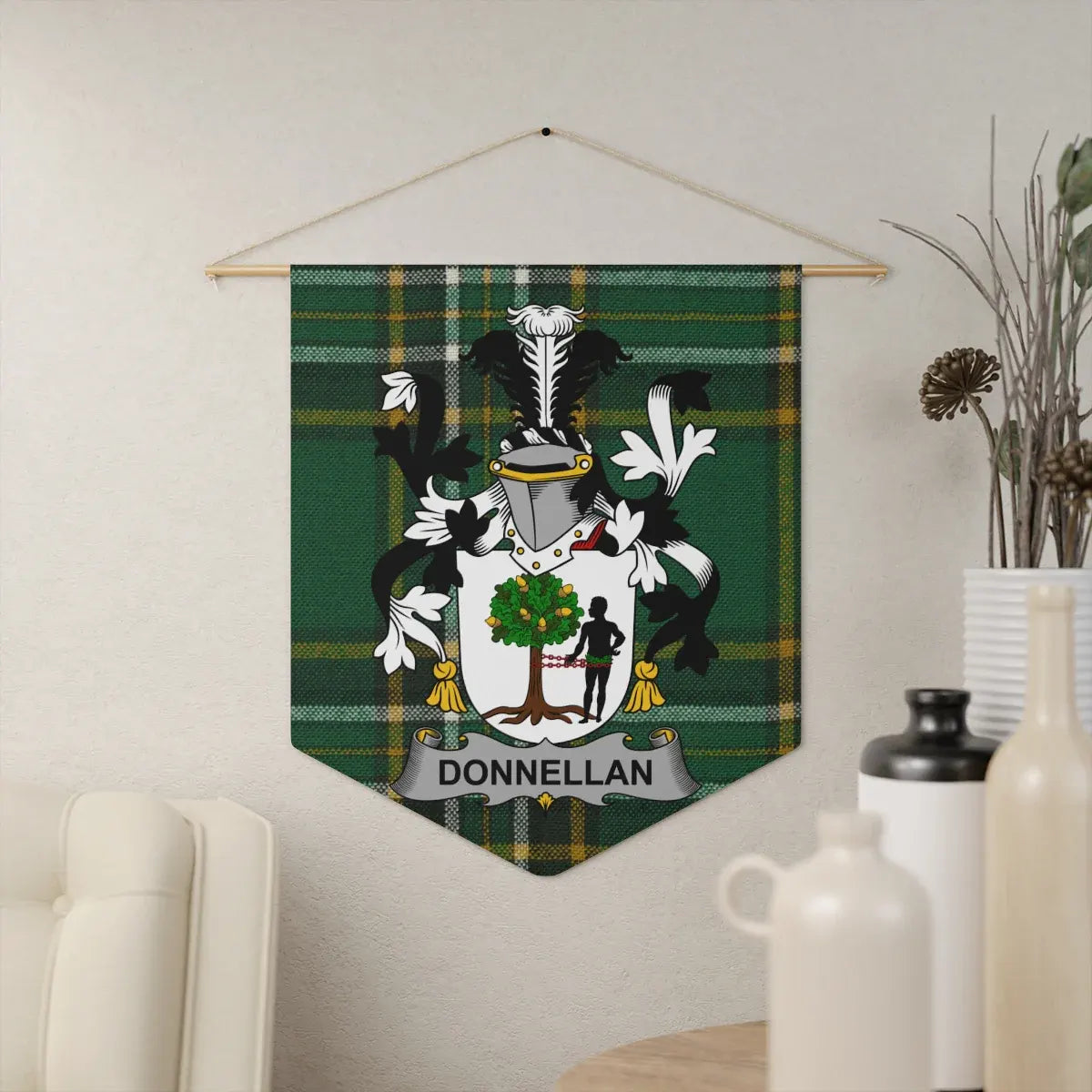 Donnellan Family Crest Wall Hanging Tapestry product type