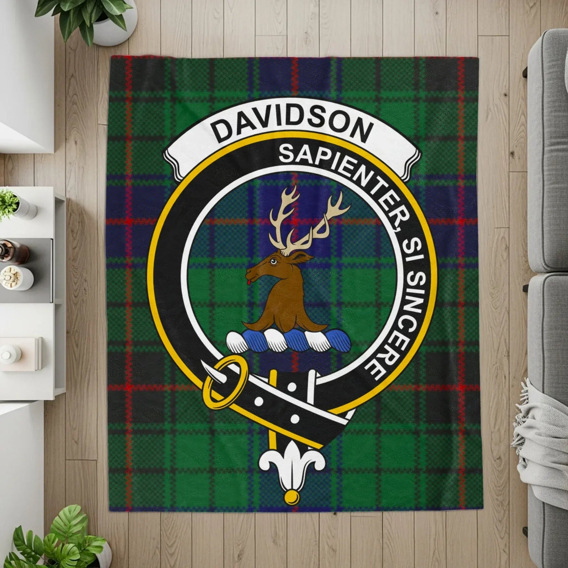 Davidson Sapienter Si Sincere Clan Tartan Blanket product