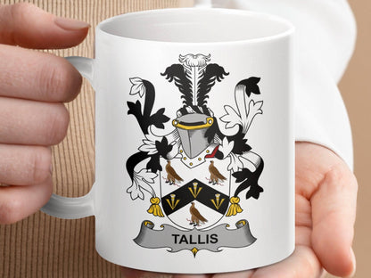 Tallis Family Crest Unique Stylish Mug - Celtic Ancestry Gifts