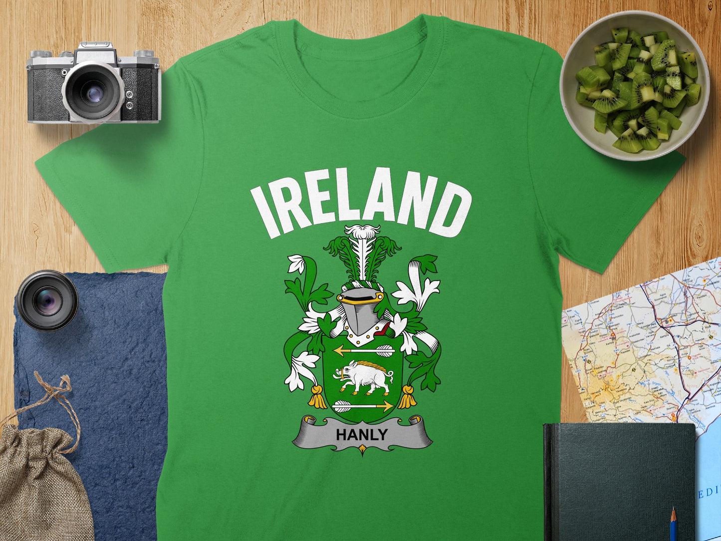 Ireland Hanly Graphic T-Shirt featuring a Crest Design