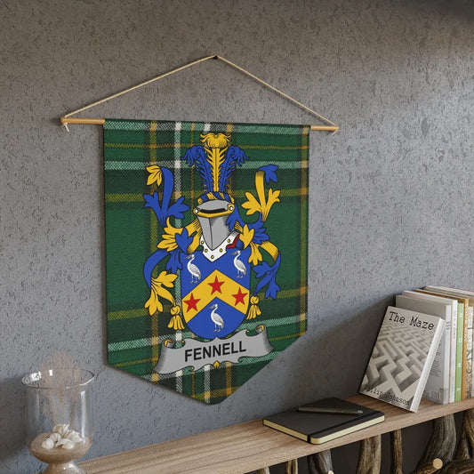 Personalized Fennell Tartan Plaid Wall Banner product