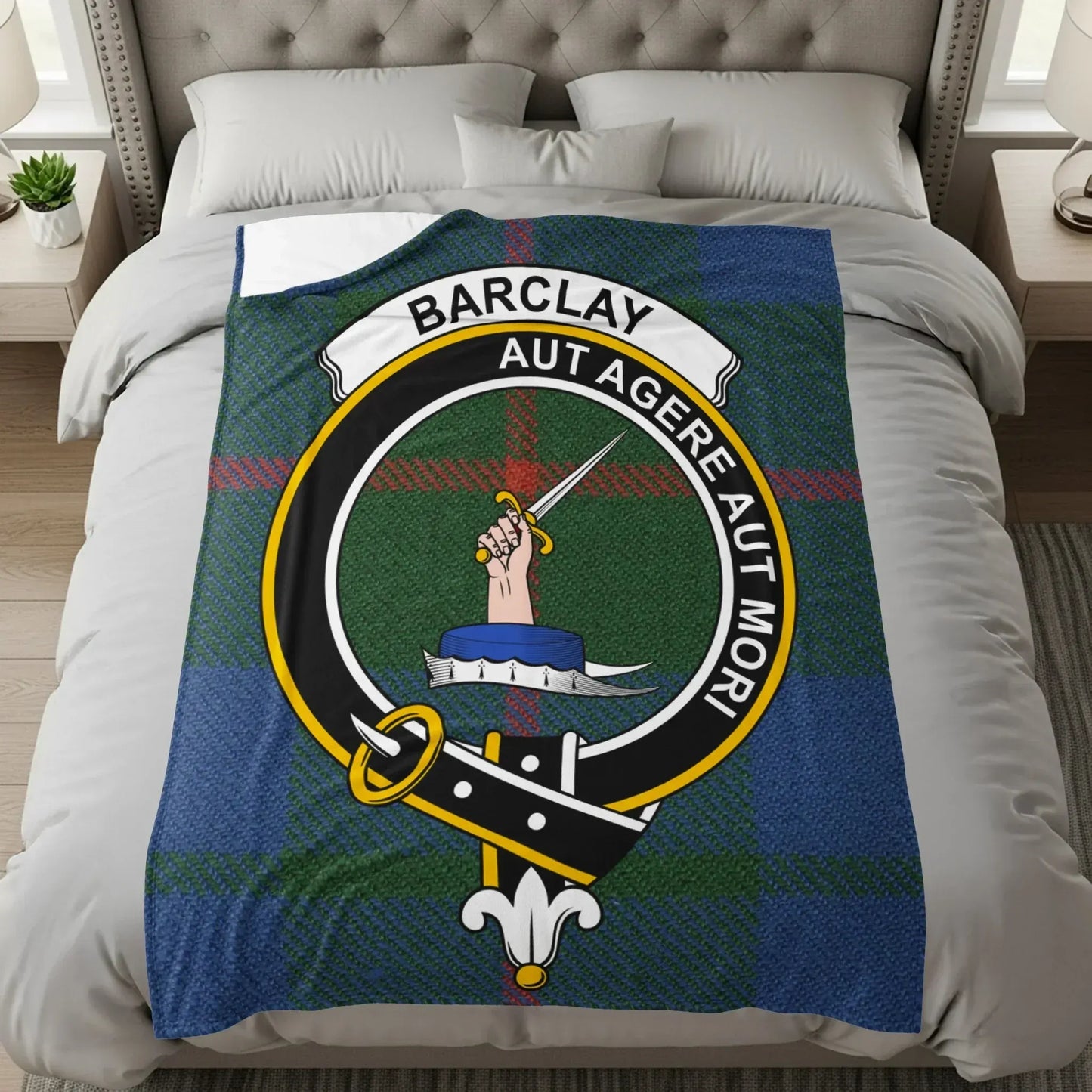Barclay Aut Agere Aut Mori Tartan Blanket product