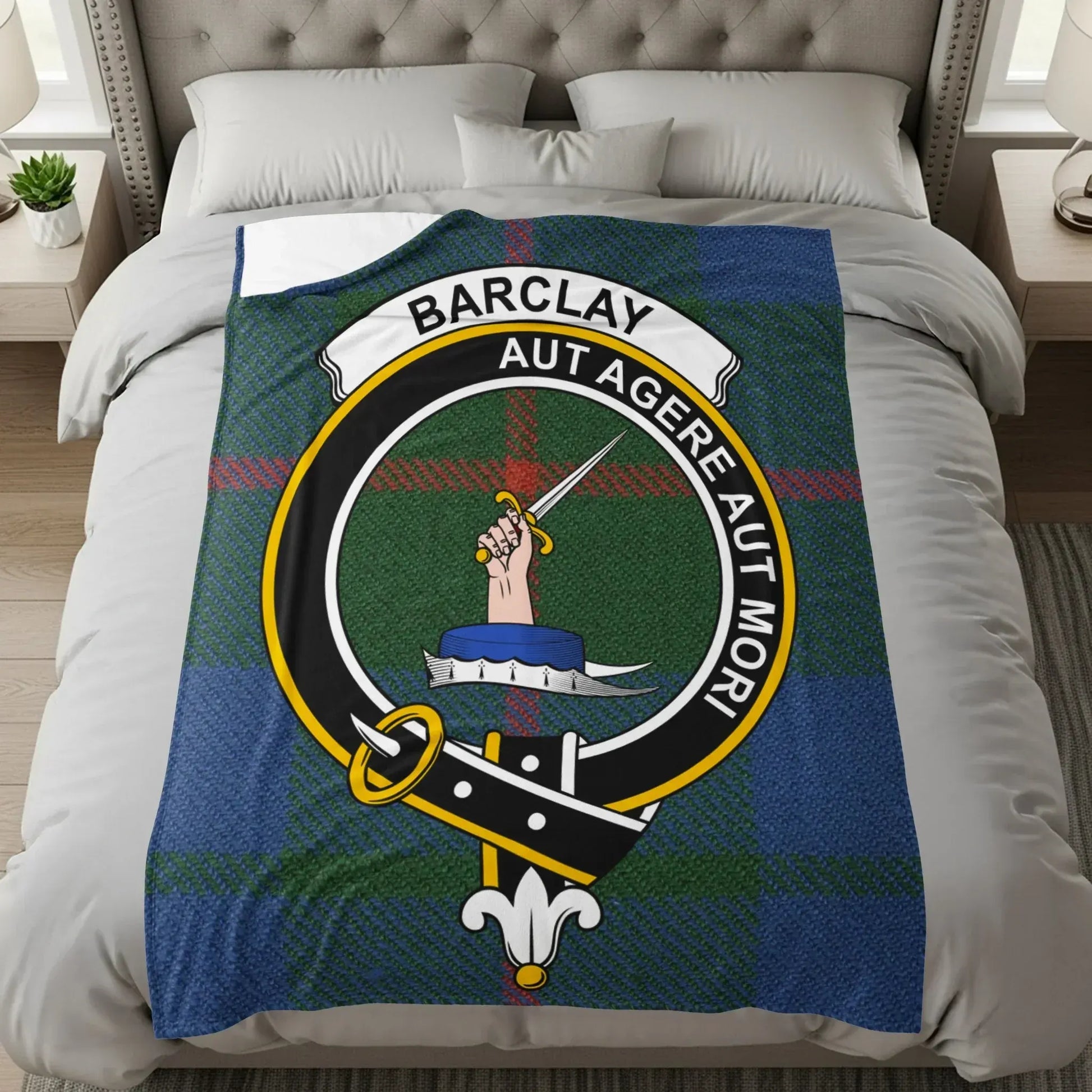 Barclay Aut Agere Aut Mori Tartan Blanket product