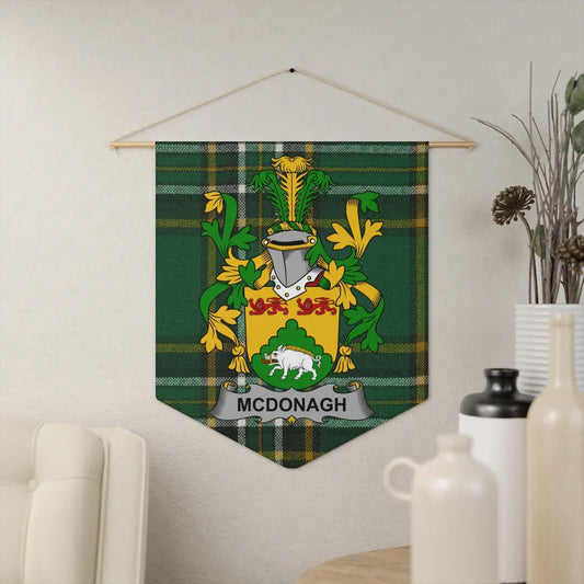 McDonagh Family Crest Customizable Wall Banner product