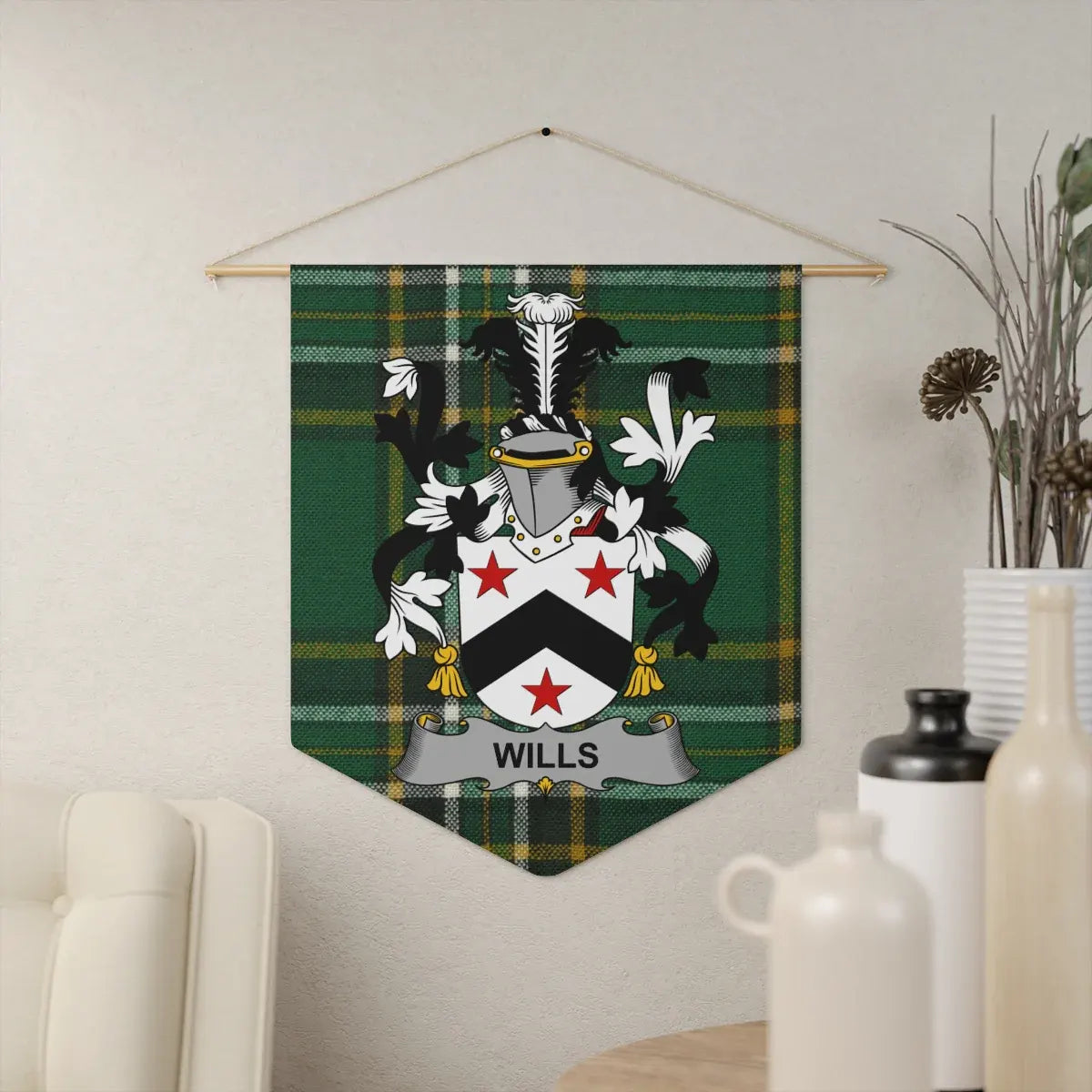 Family Crest Wall Hang with Heraldic Design product type