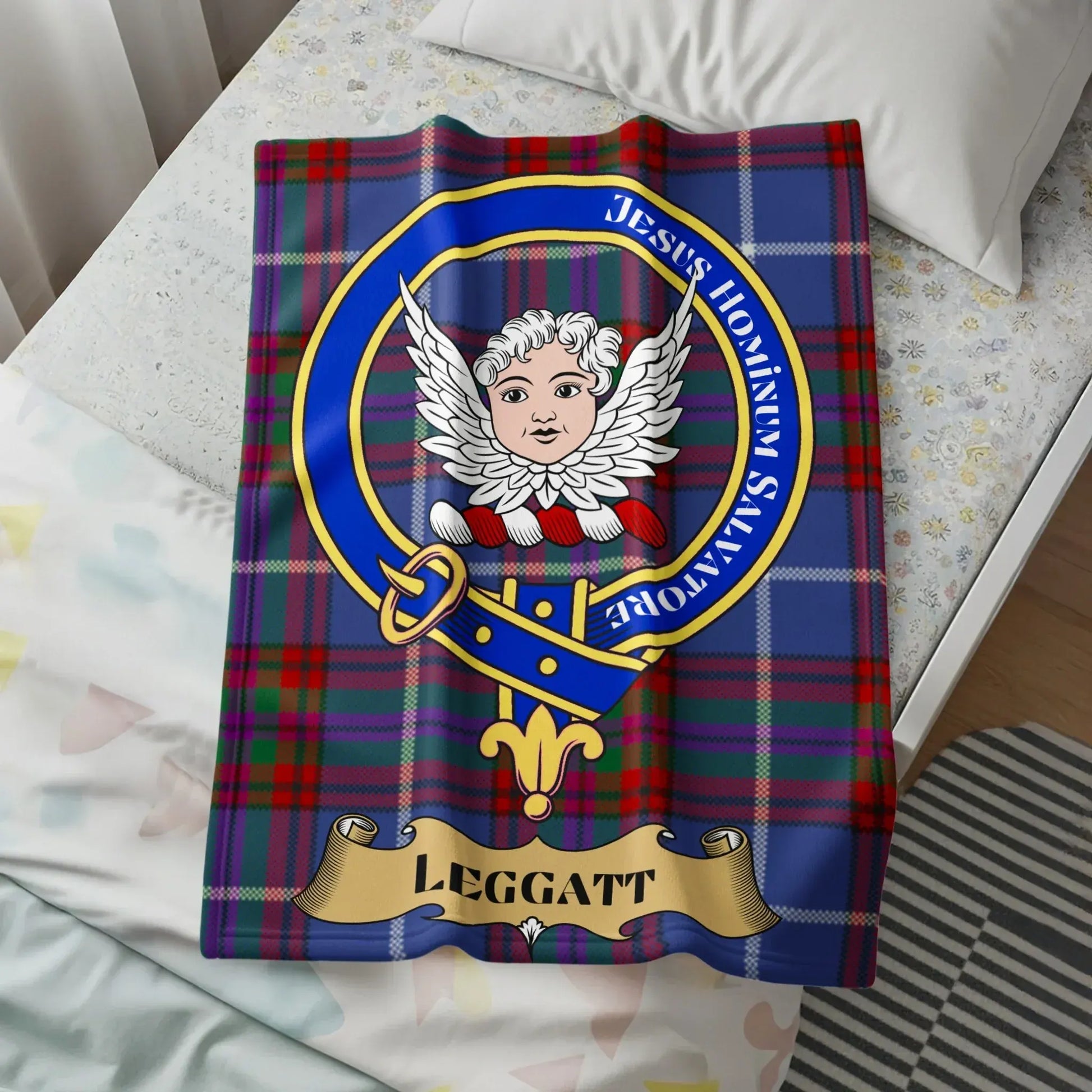 Personalized Leggatt Family Crest Blanket product