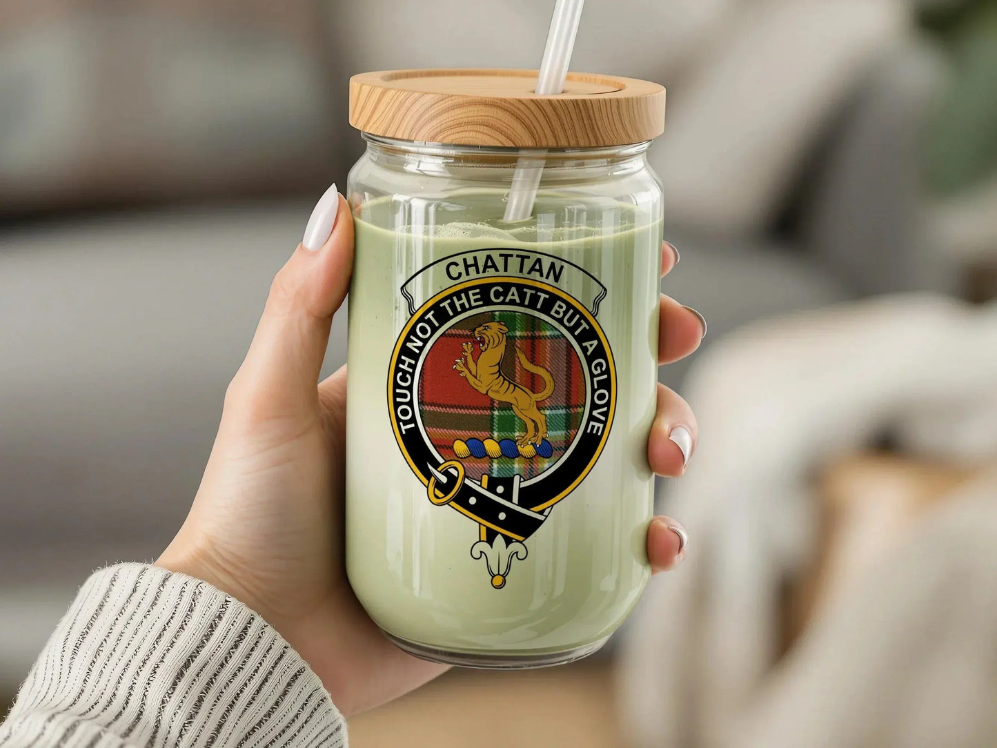 Vintage Chattam Crest Design Cozy Aromatic Jar Candle product