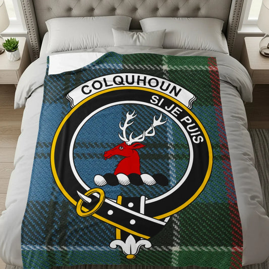 Colquhoun Clan Tartan Blanket Perfect Home Decor product