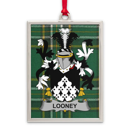 Looney Family Crest Heraldic Ornament product