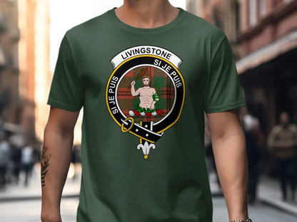 Livingstone Sje Puis Clan Crest Emblem T-Shirt product