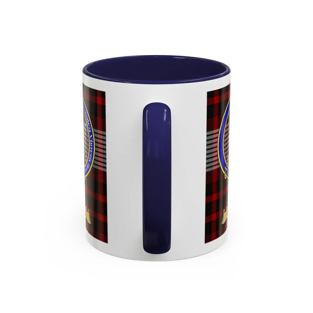 Cox clan crest mug shown in 11 oz and 15 oz sizes