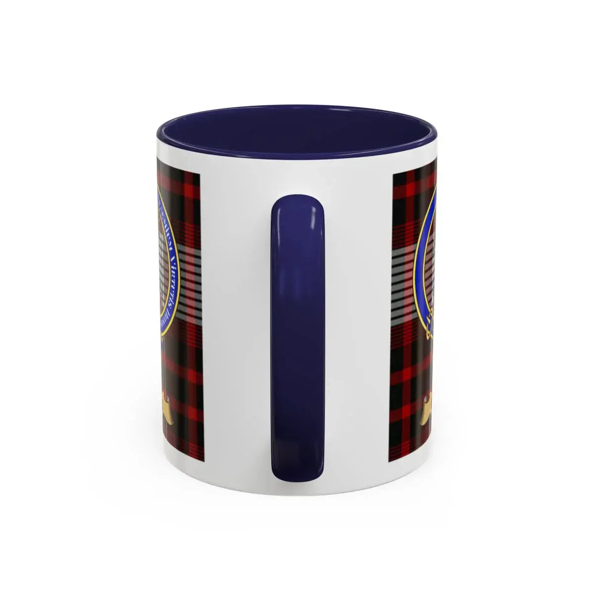 Cox clan crest mug shown in 11 oz and 15 oz sizes