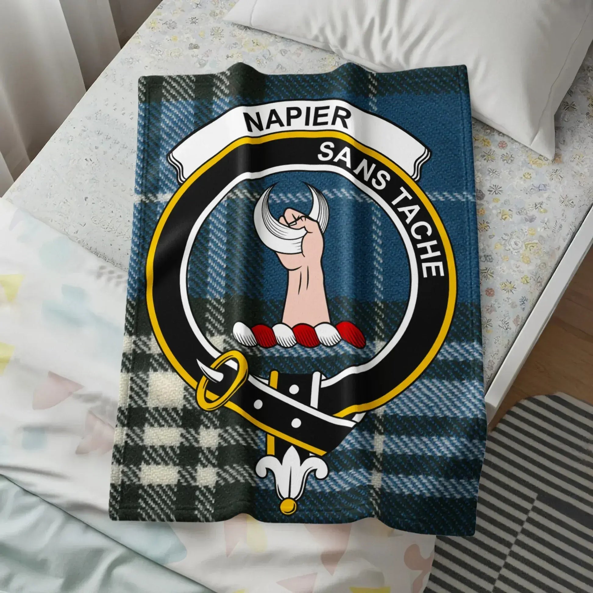 Napier Sans Tache Plaid Throw Blanket product type