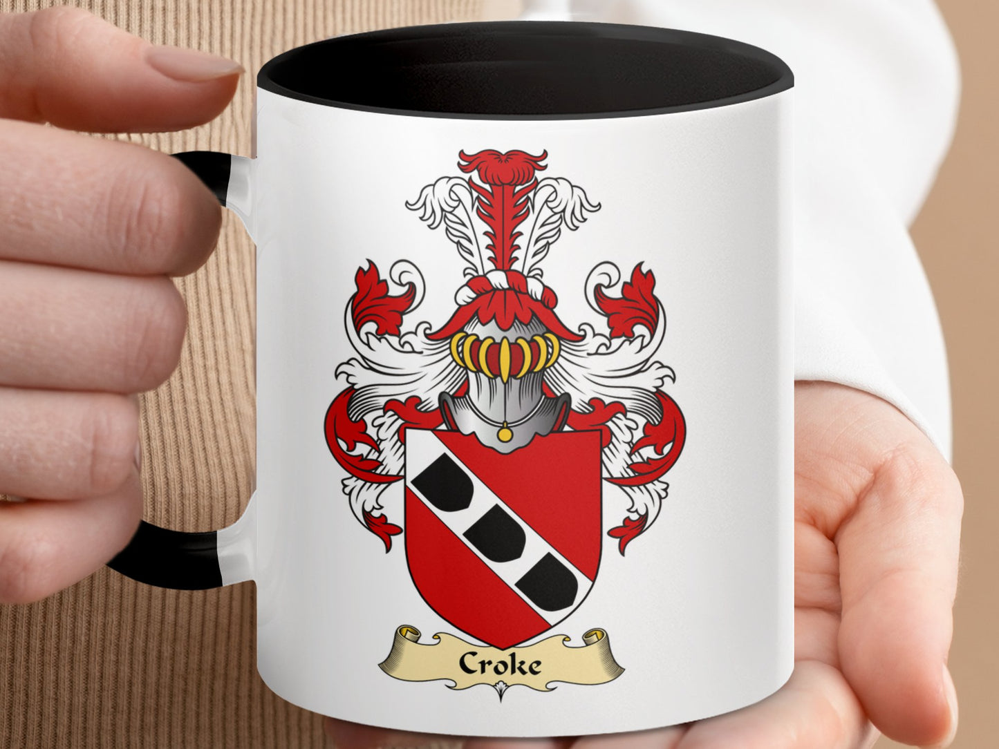 Croke Scottish Clan Accent Coffee Mug - Living Stone Gifts