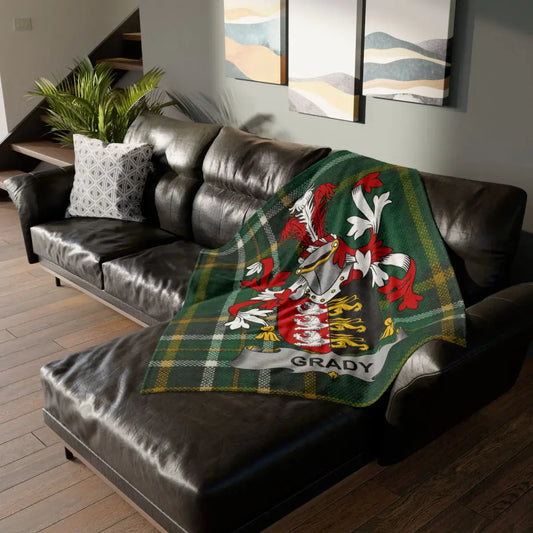 Custom Family Crest Personalized Blanket product