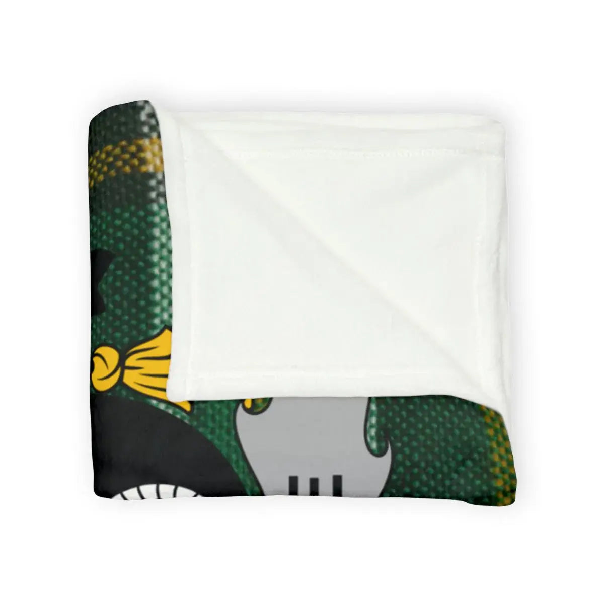 Cozy Soft Green and White Blanket product type