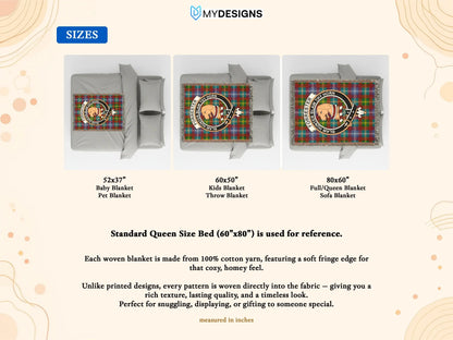 Custom Clan Crest Design Soft and Cozy Throw Blanket