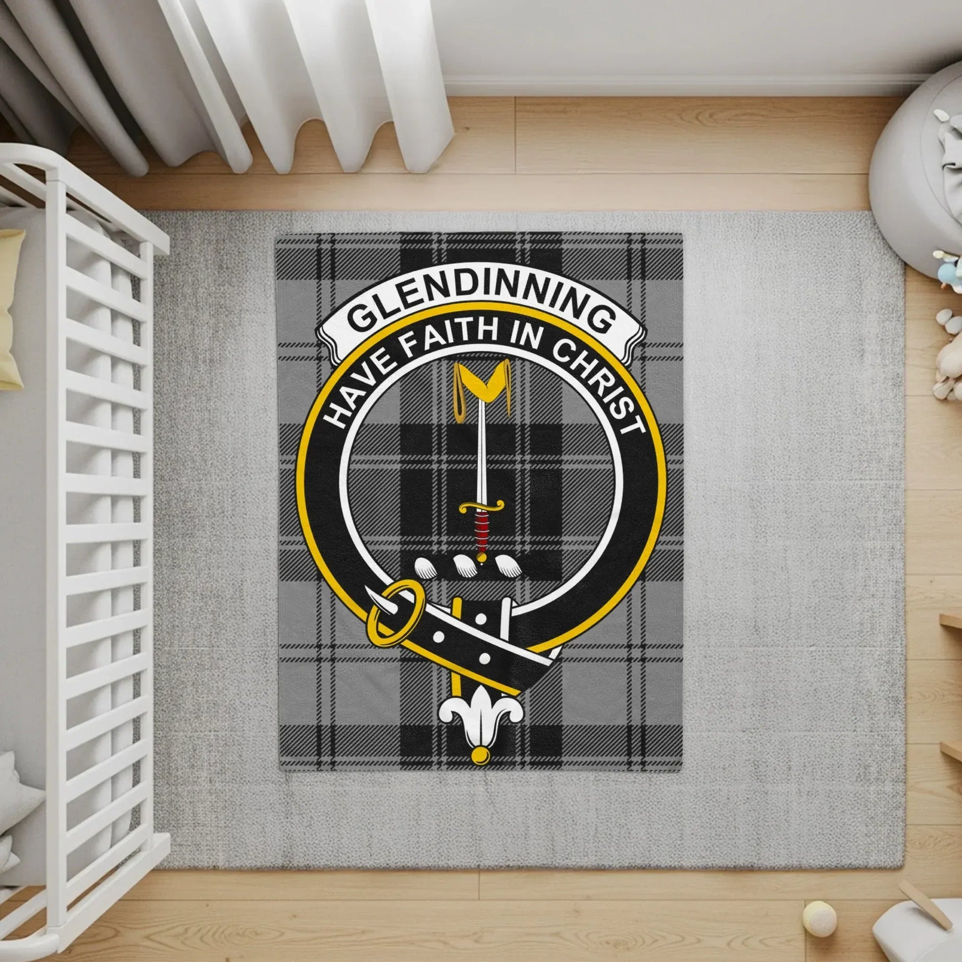 Glendinning Have Faith In Christ Crest Tartan product type
