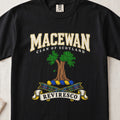 MacEwan Scottish clan graphic T-shirt in Black, front view
