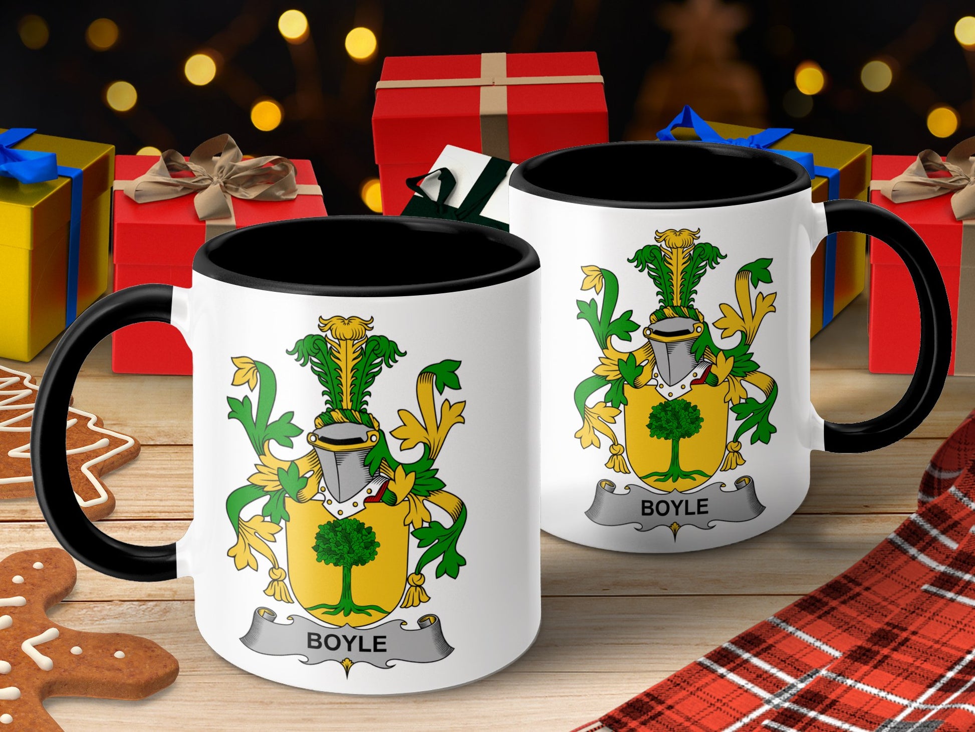 Boyle Irish Family Crest Coat of Arms Heritage Mug - Living Stone Gifts