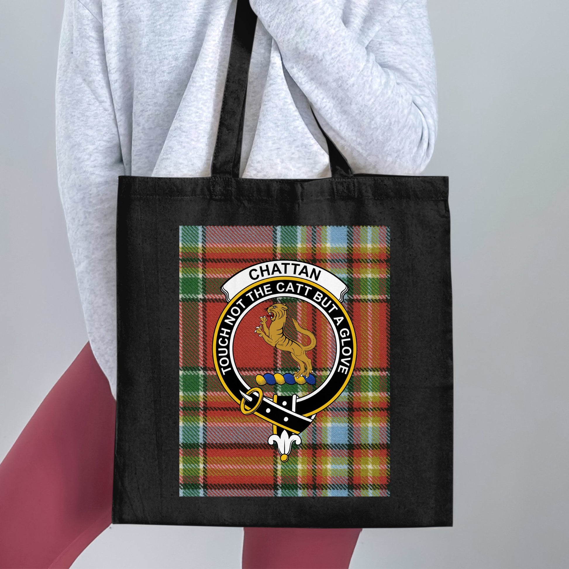 Chattan Clan Scottish Tartan Tote Bag - Living Stone Gifts