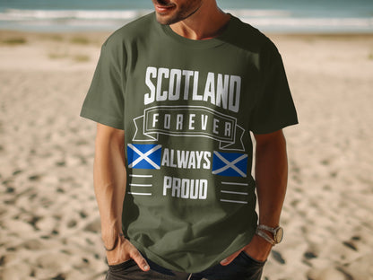 Scotland Forever Always Proud Graphic T-Shirt - Living Stone Gifts