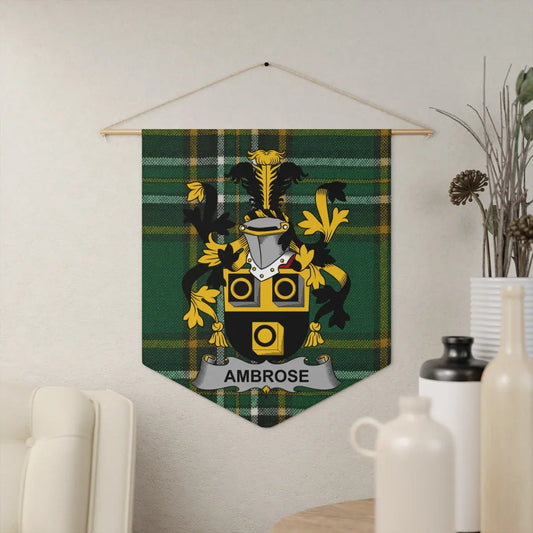 Ambrose Plaid Family Crest Wall Display product type
