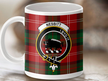 Nesbitt Family Crest Plaid Design Mug product