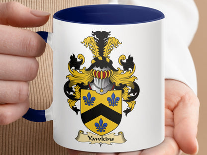 Clan Yawkins Scottish Coat of Arms Mug - Living Stone Gifts