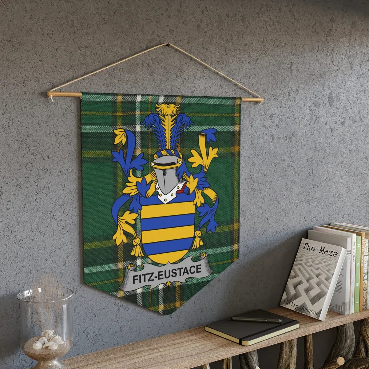 Fitz-Eustace Plaid Shield Wall Hanging product