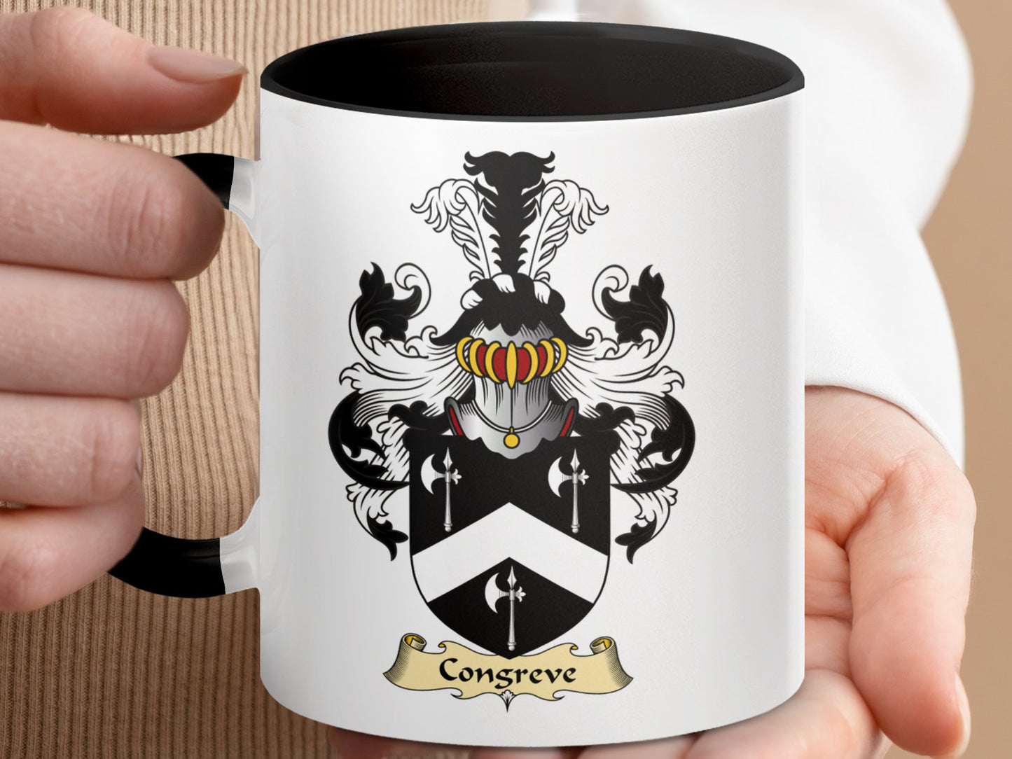 Congreve Scottish Clan Crest Coat of Arms Coffee Mug - Living Stone Gifts