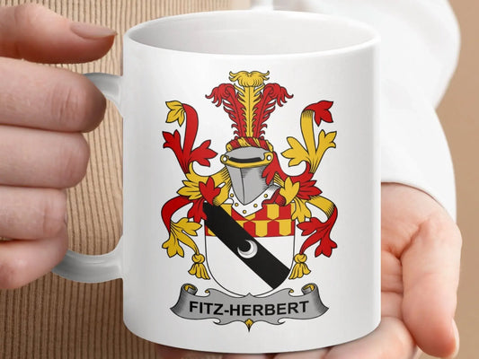 Fitz-Herbert Surname Irish Family Crest Mug - Celtic Ancestry Gifts