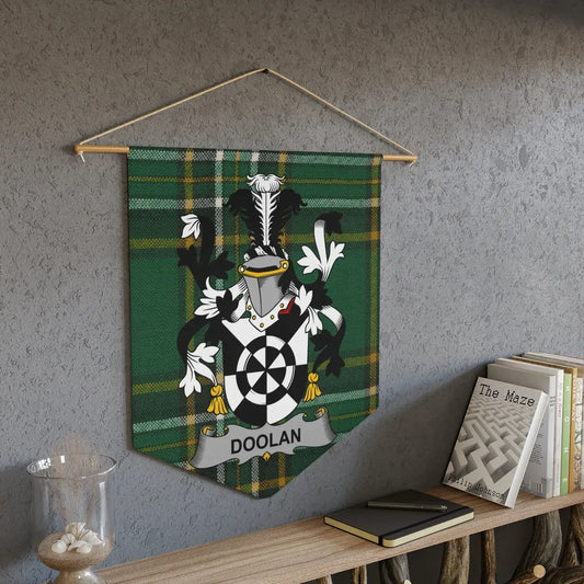 Doolan Family Crest Plaid Tartan Wall Hanging product