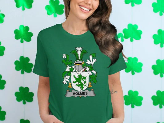 Holmes Family Crest Graphic Tee Shirt product type