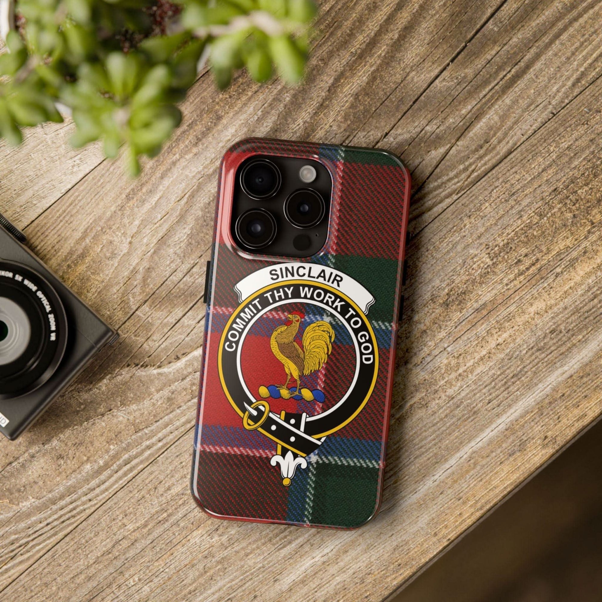 Sinclair Clan Scottish Tartan Cell Phone Case - Celtic Ancestry Gifts