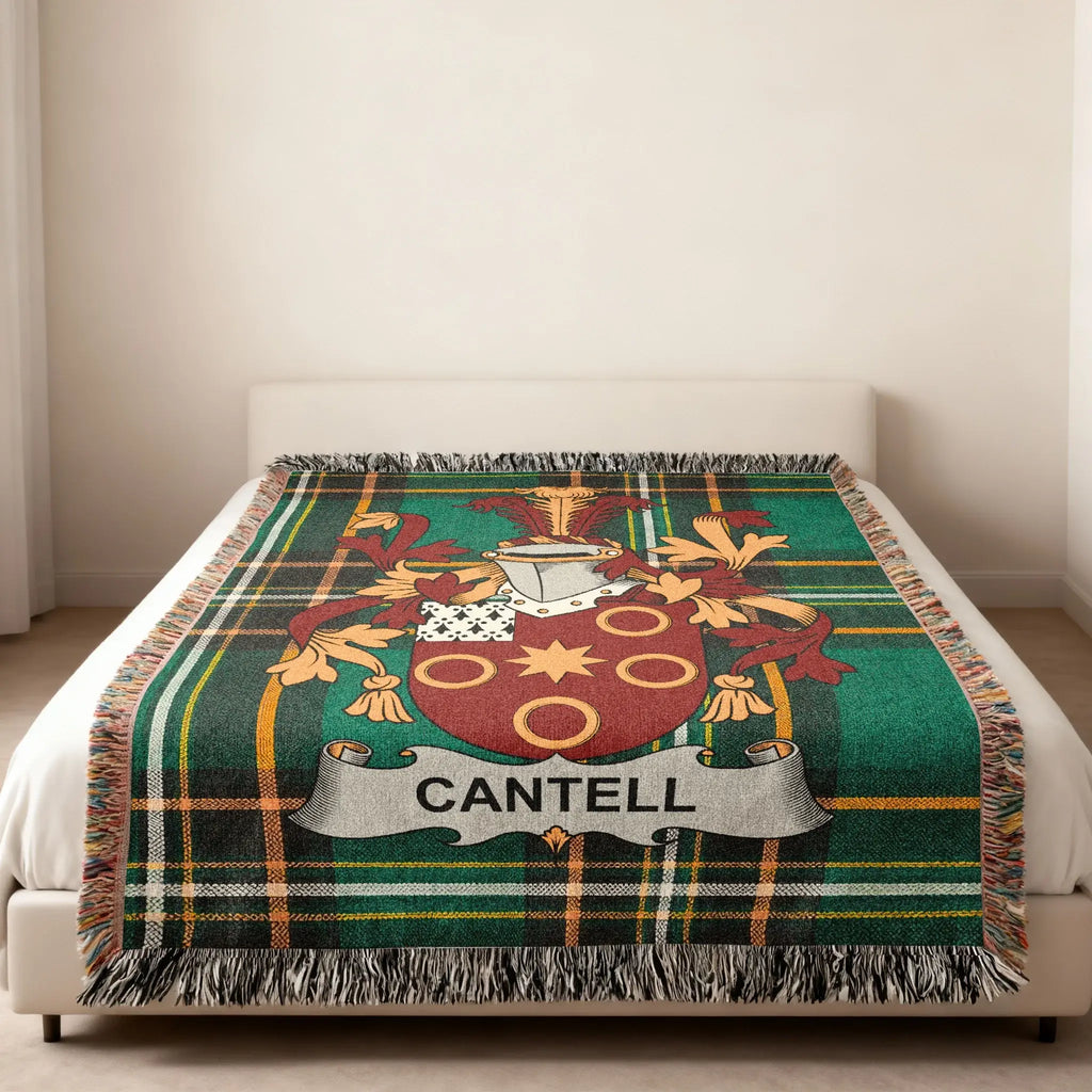 Cantell Family Crest Plaid Blanket Bedspread product type