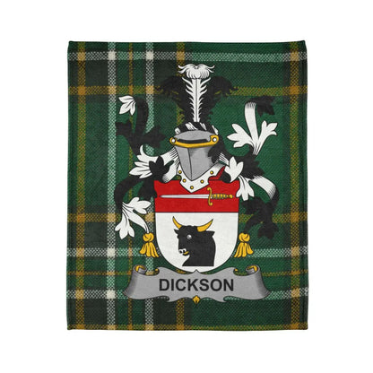 Dickson Family Crest Green Tartan Blanket product