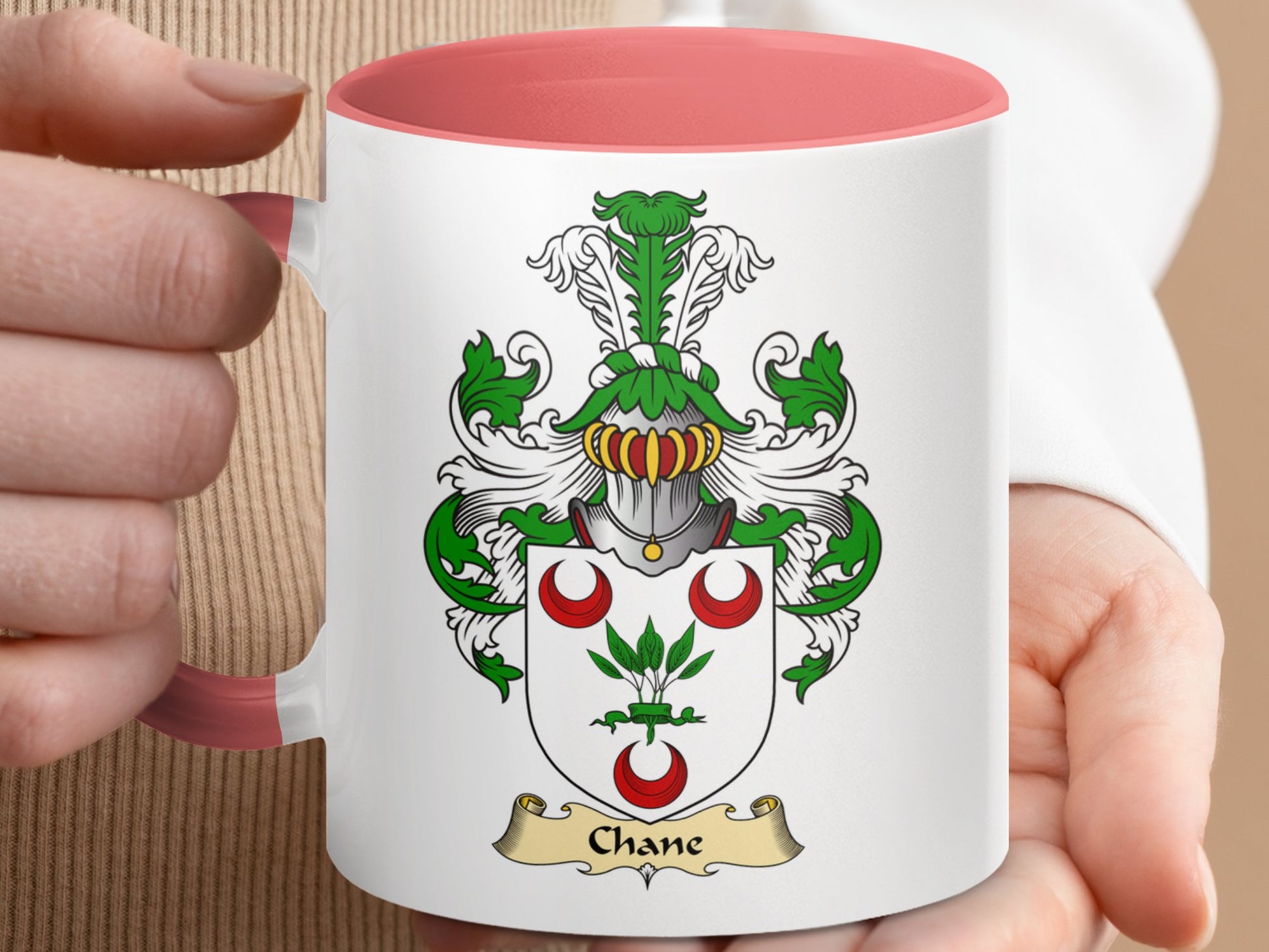 Chane Scottish Clan Coat of Arms Coffee Mug - Living Stone Gifts