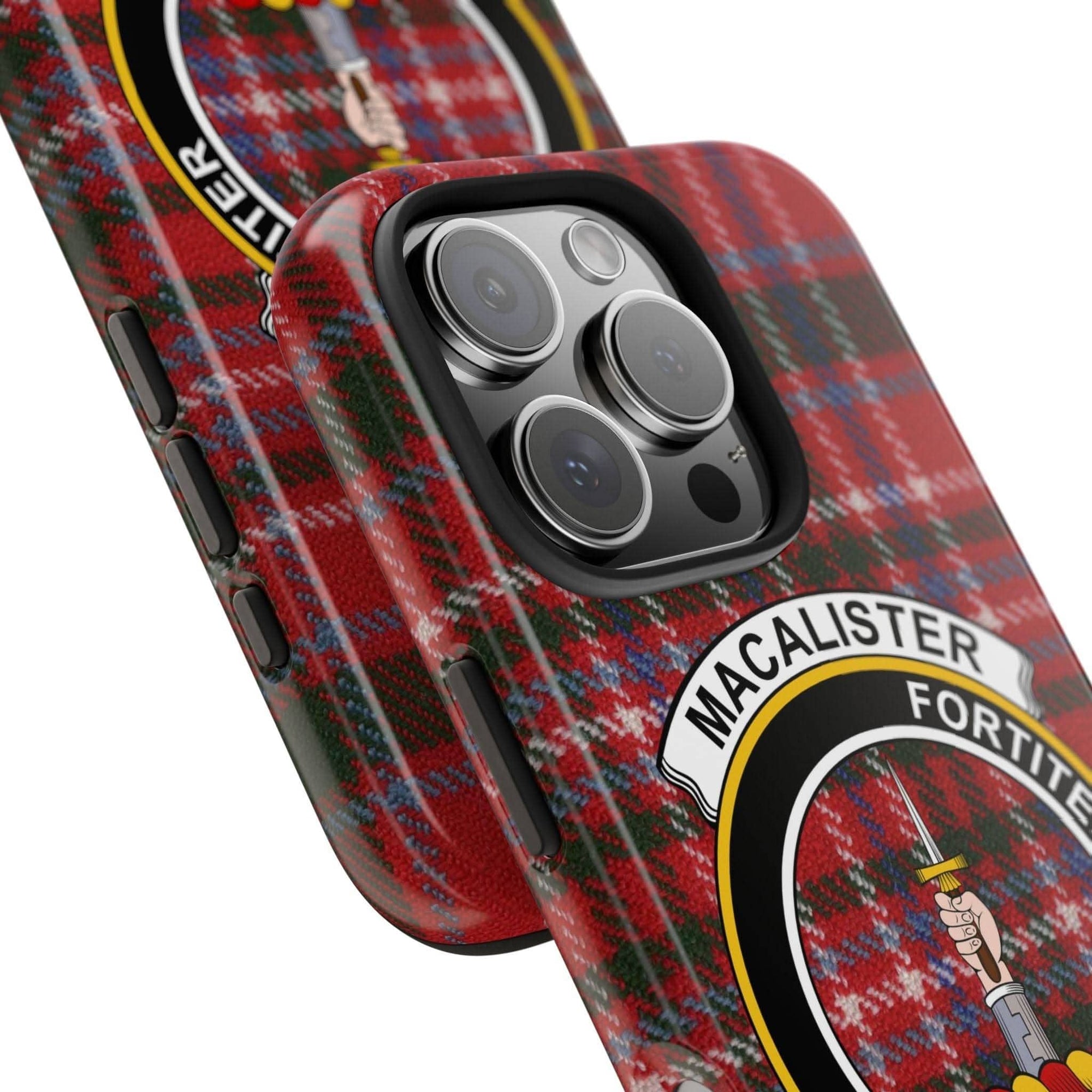 MacAlister Clan Scottish Tartan Cell Phone Case - Celtic Ancestry Gifts