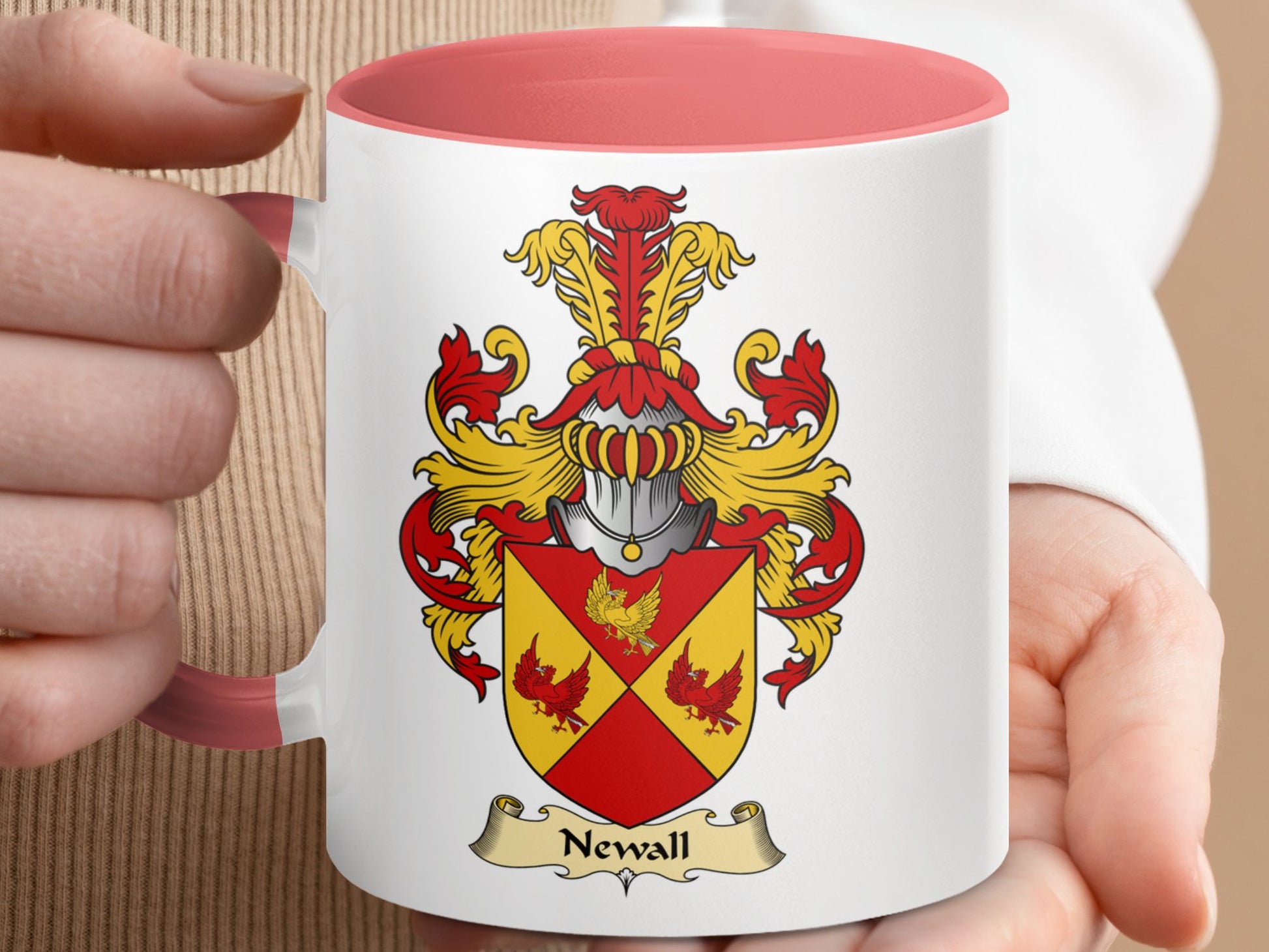 Scottish Clan Newall Coat of Arms Mug - Living Stone Gifts