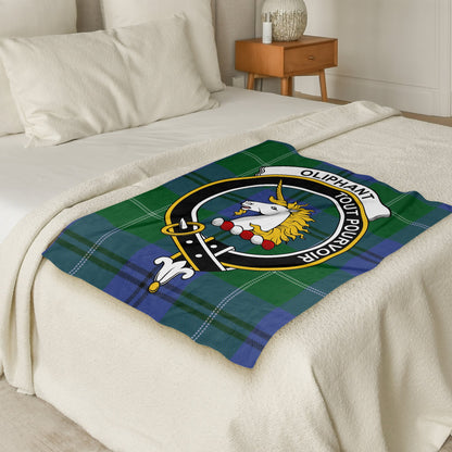 Scottish Clan Oliphant Tartan Throw Blanket - Living Stone Gifts