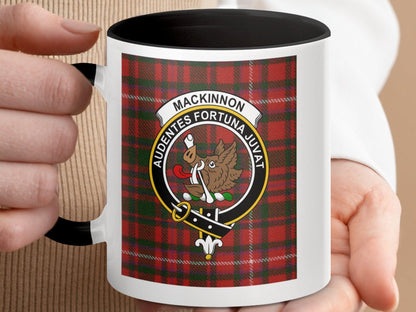 Scottish Clan Mackinnon Tartan Plaid Crest Design Mug - Living Stone Gifts