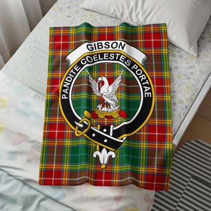 Gibson Tartan Blanket with Family Crest design product