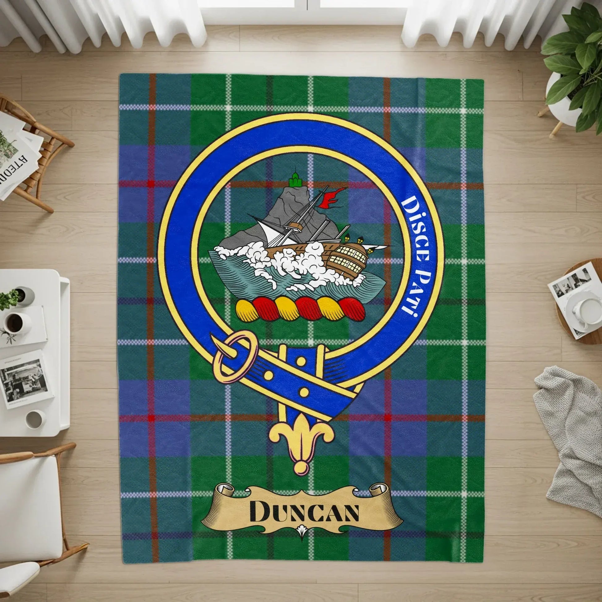 Scottish Tartan Plaid Family Crest Product Rug