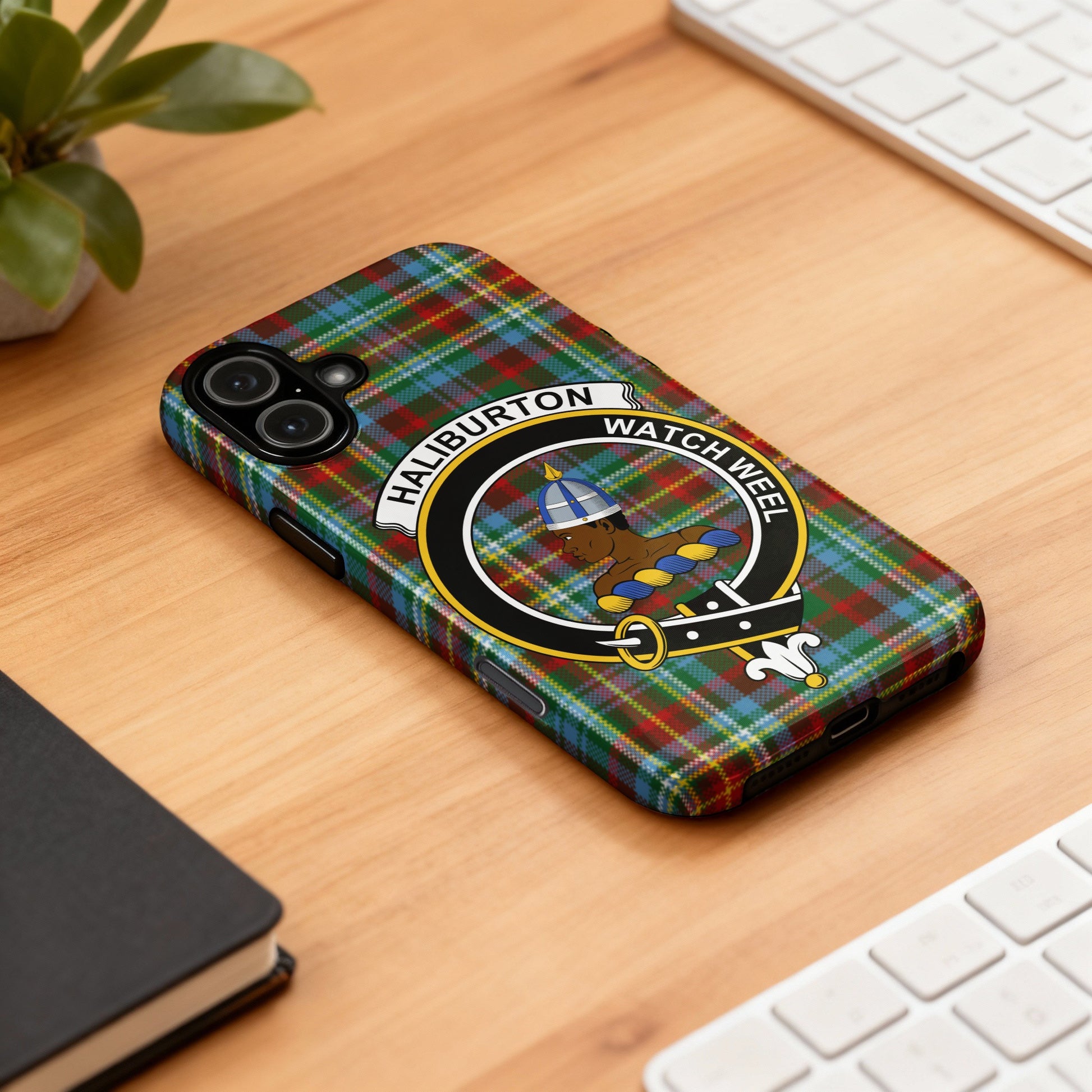 Haliburton Watch Weel Clan Tartan iPhone Case