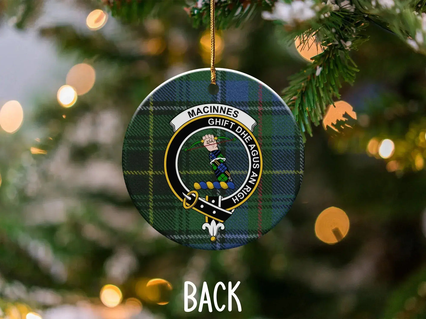 MacInnes Clan Family Tartan Christmas Ornament product