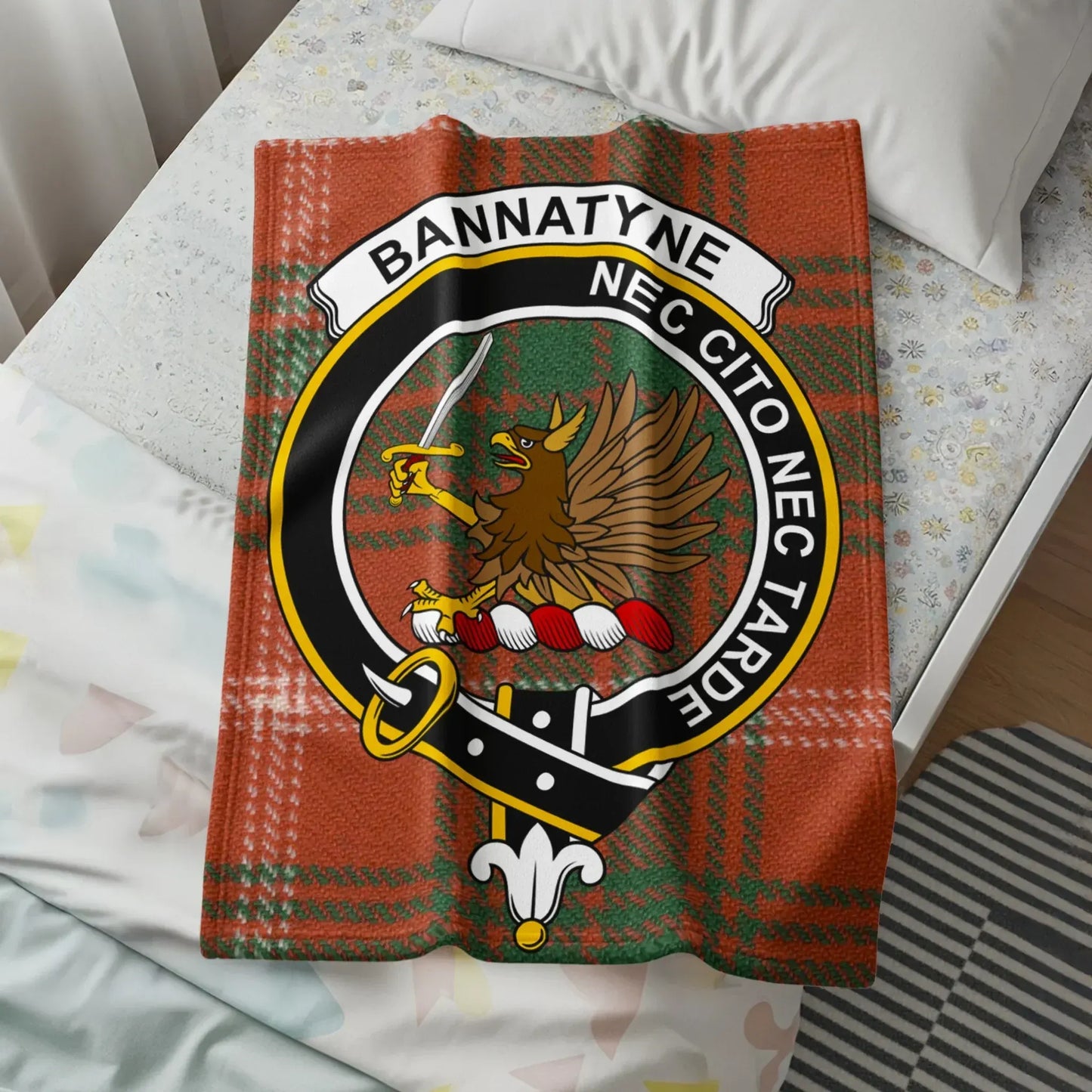 Bannatyne Crest Design Soft Cozy Blanket product