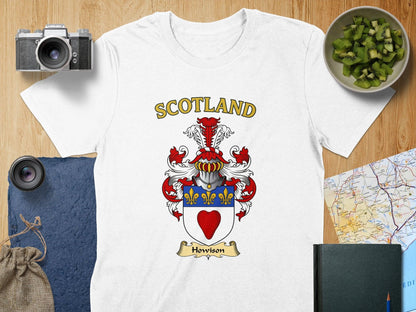 Howison Clan Family Crest Scotland T-Shirt - Celtic Ancestry Gifts