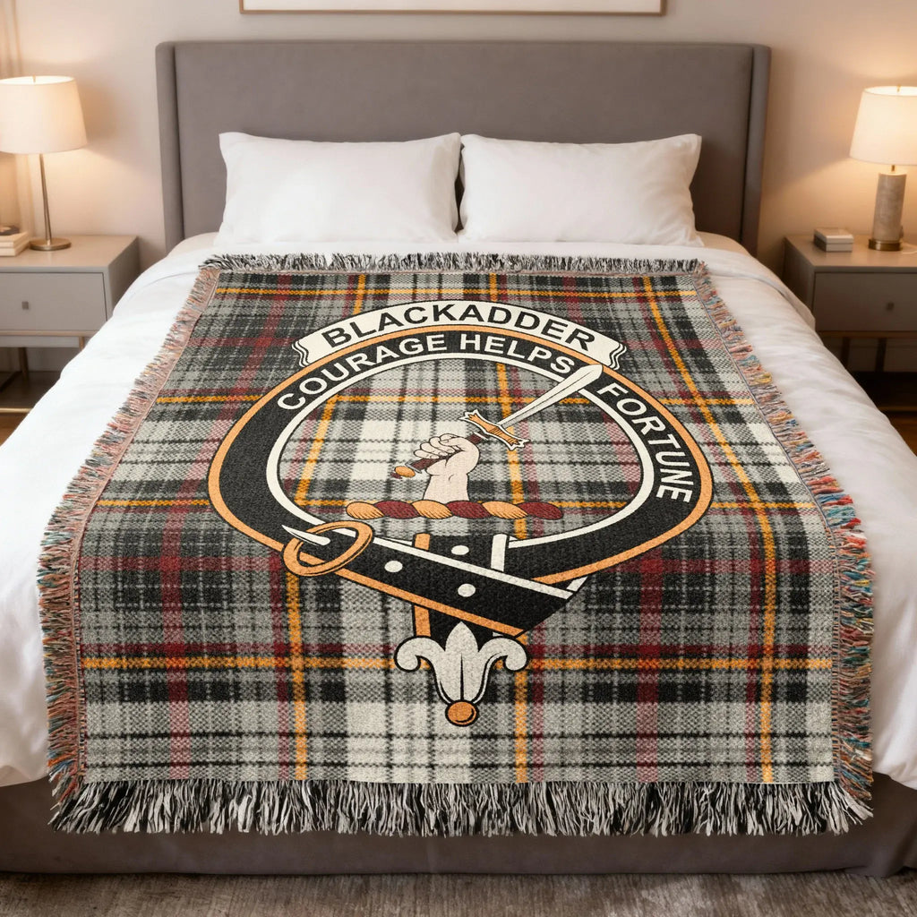 Blackadder Courage Helps Fortune Tartan Blanket