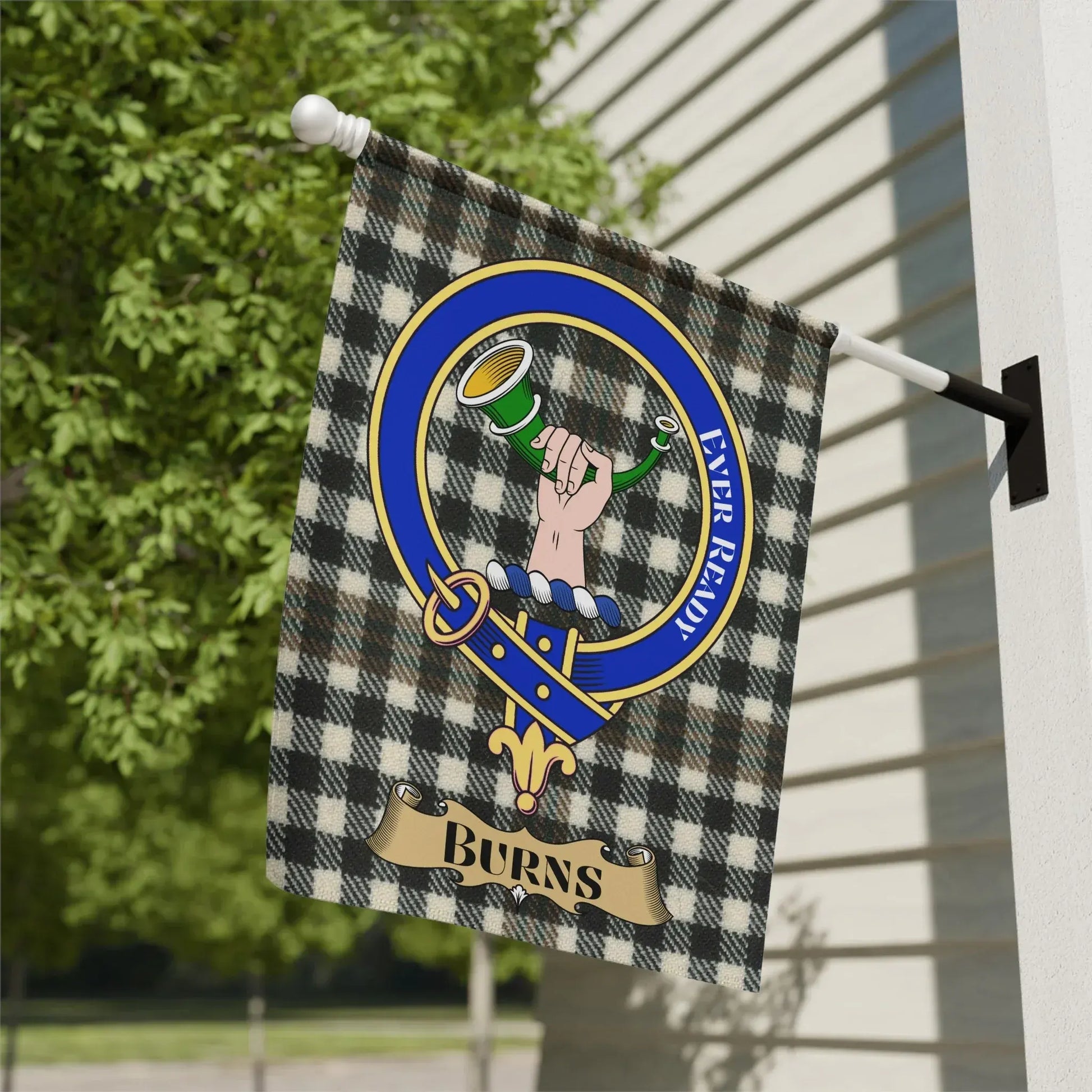 Customizable Scottish Tartan Family Crest Flag product